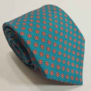 Jordache  Green Geometric Pattern Men's Neck Tie